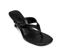 DKNY Sandalias de mujer Mackey Thong Heeled Heeled, color negro, talla 41 EU