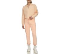 DKNY Sudadera con capucha para mujer con logotipo de burbuja metálica, con cordón, Belini, talla M, Belini, M