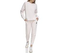 DKNY - Sudadera de Terciopelo para Mujer, Color Arena, Talla M, Blanco, M