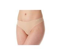 DKNY Tanga sin Costuras Litewear Cut Anywhere para Mujer, Brillo/Vainilla, S