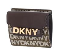DKNY Tarjetero Avril Card Case Chino/Chocolate marrón