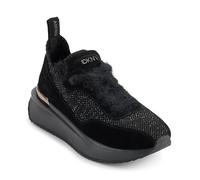 DKNY Tenis Aveline-con Cordones para Mujer, Black, 39 EU