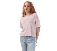 DKNY Top Crop Diseño Piedras Strass de Manga Corta para Mujer (GT10086)