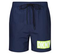 DKNY Traje de baño para Hombre, Color Azul, de Nailon, de Secado rápido, con cordón y Cintura elástica, Azul Marino, S