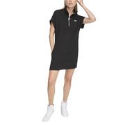 DKNY Vestido con Logotipo de Burbujas metálico Informal, Negro/Plateado, S para Mujer