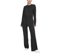 DKNY Wide Leg Greenwich Pants, Pantalones de chándal De Las Mujeres, Black,