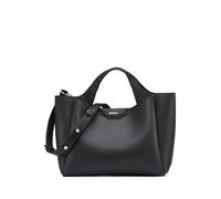 DKNY Willa - Mini bolso para mujer, 100% poliuretano, talla S, negro/plateado, Small