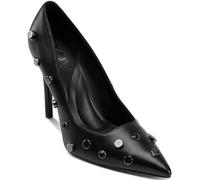 DKNY Women's Mickel Studs-High Pump 100mm Heels, Black, 39.5 EU