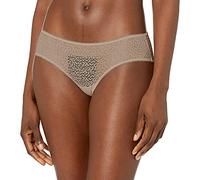 DKNY Women's Modern Lace Trim Hipster, Champagne, Medium