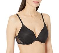 DKNY Women's Monogram Mesh Full Coverage Bra Sujetador de Cobertura Completa, Negro, 90C para Mujer