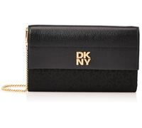 DKNY Womens Rosa cartera en un bolso de cadena, negro, Cartera Rosa en una cadena, negro, billetera rosa en una cadena, Negro, Talla única, Rosa Cartera en una cadena