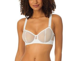 DKNY Women's Sheers Convertible Strapless Bra Sujetador sin Tirantes, Blanco (White Bj), 90C (Talla del Fabricante: 34C) para Mujer