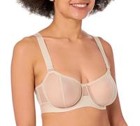 DKNY Womens Sheers Convertible Strapless Demi Bra, Cashmere, 38C US