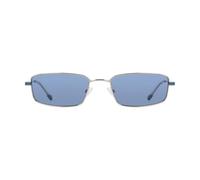 DKNY Women's Sunglasses DK119S - Silver with Solid Blue Lens
