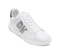 DKNY Zapatillas Abeni-Lace Up para Mujer, Blanco y níquel, 39 EU