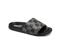 DKNY Zella-Flat Slide 15mm, Sandalias de claqueta Mujer, Negro, 37.5 EU