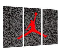 DKORARTE Cuadro Moderno Fotografico Michael Jordan, Jumpman logotipo, Salto histórico, Baloncesto, 97 x 62 cm, ref. 27370