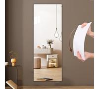 DKPLOE Espejo Adhesivo Pared No Requiere Taladros Espejo de Pie Cuerpo Entero Alta Transparencia Espejo Pared Grande InstalacióN Adhesiva. Ideal Para Dormitorios Salones Y Entradas(Right angle,40X100C