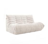 DKPLOE SillóN de Espuma de Alta Resiliencia Sin Estructura PequeñO No Requiere Montaje Ideal para Balcones Estudios Salas de Estar Y Dormitorios(Blanco,180cm)