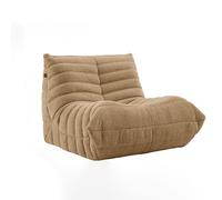 DKPLOE SillóN de Espuma de Alta Resiliencia Sin Estructura PequeñO No Requiere Montaje Ideal para Balcones Estudios Salas de Estar Y Dormitorios(Khaki,90cm)