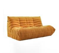 DKPLOE SillóN de Espuma de Alta Resiliencia Sin Estructura PequeñO No Requiere Montaje Ideal para Balcones Estudios Salas de Estar Y Dormitorios(Amarillo,180cm)