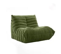 DKPLOE SillóN de Espuma de Alta Resiliencia Sin Estructura PequeñO No Requiere Montaje Ideal para Balcones Estudios Salas de Estar Y Dormitorios(Verde,90cm)