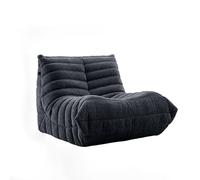 DKPLOE SillóN de Espuma de Alta Resiliencia Sin Estructura PequeñO No Requiere Montaje Ideal para Balcones Estudios Salas de Estar Y Dormitorios(Gray,90cm)