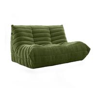 DKPLOE SillóN de Espuma de Alta Resiliencia Sin Estructura PequeñO No Requiere Montaje Ideal para Balcones Estudios Salas de Estar Y Dormitorios(Verde,140cm)