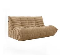 DKPLOE SillóN de Espuma de Alta Resiliencia Sin Estructura PequeñO No Requiere Montaje Ideal para Balcones Estudios Salas de Estar Y Dormitorios(Khaki,180cm)