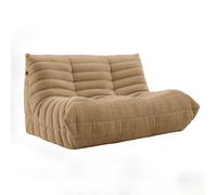 DKPLOE SillóN de Espuma de Alta Resiliencia Sin Estructura PequeñO No Requiere Montaje Ideal para Balcones Estudios Salas de Estar Y Dormitorios(Khaki,140cm)