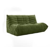 DKPLOE SillóN de Espuma de Alta Resiliencia Sin Estructura PequeñO No Requiere Montaje Ideal para Balcones Estudios Salas de Estar Y Dormitorios(Verde,180cm)