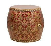 DKPLOE Taburete de Madera con Forma de Tambor Chino ReposapiéS CláSico Taburetes Decorativos para JardíN Taburete Esmaltado Y Pintado A Mano Adecuado para Salones Balcones Y Jardines