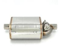 DKPMWD Cola de Escape Kit Tubo Escape con Válvula Vacío Y Control Escape Universal Automóvil Silenciador Variable Acero Inoxidable 51 63 Y 76Mm Control Remoto Tubo de Escape(51MM Muffler Left)