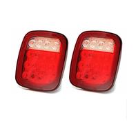 DKPMWD Lámpara Trasera Humo, Montaje Luz Coche Para Jeep Para Wrangler JK TJ CJ YJ, Luces Traseras De Freno, Marcha Atrás, Circulación Diurna LED Piloto Trasero