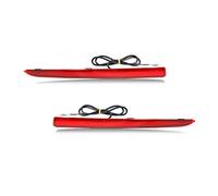 DKPMWD Para Lincoln MKZ 2013-2020 Cola/freno Parachoques Trasero Reflectores Luces Luz Antiniebla Trasera, De Señal Giro Secuencial Canbus LED Piloto Trasero(Red Lens)