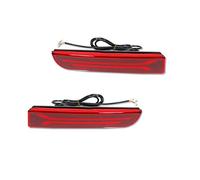 DKPMWD Reflector Rojo Trasero Para Mitsubishi Para Lancer Para Evo X Outlander Parachoques Freno Parada Luz Antiniebla De Giro 2x LED Piloto Trasero(Red lens)