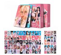 DKRAHRJJ MXP Aes-pa 60 tarjetas fotográficas + 32 pegatinas 92 postales láser 'MY' Karina Winter Ningning Giselle tarjetas fotográficas(Hot mess)
