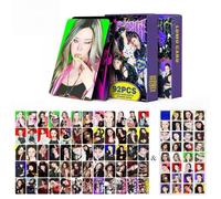 DKRAHRJJ MXP Aes-pa 60 tarjetas fotográficas + 32 pegatinas 92 postales láser 'MY' Karina Winter Ningning Giselle tarjetas fotográficas(Rich man)
