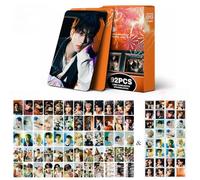 DKRAHRJJ MXP ES- 60 tarjetas fotográficas + 32 pegatinas 92 postales láser 'Engene' Heeseung Sunoo Sunghoon NI-KI Tarjetas fotográficas(Orange Blood)