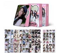 DKRAHRJJ MXP ILLIT 60 tarjetas postales + 32 pegatinas 'GLLIT' Tarjetas MOKA WONHEE IROHA YUNAH Tarjetas fotográficas(I''ll like you)