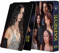 DKRAHRJJ MXP KATSEYE BEAUTIFUL CHAOS Tarjetas Lomo Tarjetas fotográficas KPOP for fanáticos de KATSEYE(55 Pcs)