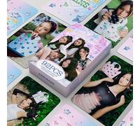 DKRAHRJJ MXP Newjeans Lomo Tarjetas de 92 piezas, paquete de tarjetas Photocard Kpop Box