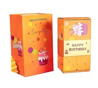 DKSooozs Caja de regalo explosiva para dinero, sorpresa, cumpleaños, broma, rollo de dinero, caja de regalo para dinero en efectivo, sobre rojo , fácil de usar, C