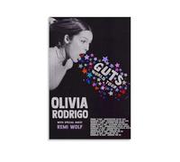 DKTCNRSP Olivia Rodrigo Guts - Póster en lienzo, pintura al óleo, pintura para pared, álbum de música decorativo para el hogar, pintura decorativa de celebridades, arte decorativo clásico para pared,