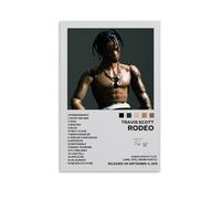 DKTCNRSP Rodeo-Travis Scott - Póster decorativo en lienzo, pintura al óleo, para el hogar, álbum de música, pintura decorativa de celebridades, arte decorativo clásico para pared, estilo sin marco,