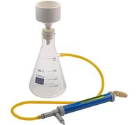 DKULMN Aparato de filtración por destilación, Aparato de destilación por filtración al vacío de laboratorio con embudo y bomba Kit de filtro de succión de vidrio en el filtro Experimento físico,1000ml