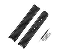 DKWOIS 20mm 21mm Rubber Silicone Watch Strap Compatible With Omega Seamaster 300 AT150 Aqua Terra Ultra Light 8900 Steel Buckle Blue(Color:Black no bucke,Size:20mm)