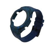 DKWOIS Compatible con Casio GA2100, GA-2110, GA-B2100, caja de fibra de carbono, correa de reloj, modificación, juego de correa y estuche de roble rústico, juego de bricolaje.(Color 01)