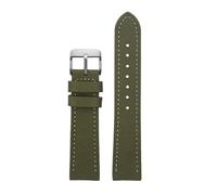 DKWOIS Compatible con correa de reloj de cuero y nailon Breitling Seawolf Blackbird Avenger Tudor Black Shield correa de lona for reloj de 20, 22 y 24 mm for hombre(Army green steel pin,22mm)