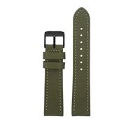 DKWOIS Compatible con correa de reloj de cuero y nailon Breitling Seawolf Blackbird Avenger Tudor Black Shield correa de lona for reloj de 20, 22 y 24 mm for hombre(Army green black pin,22mm)